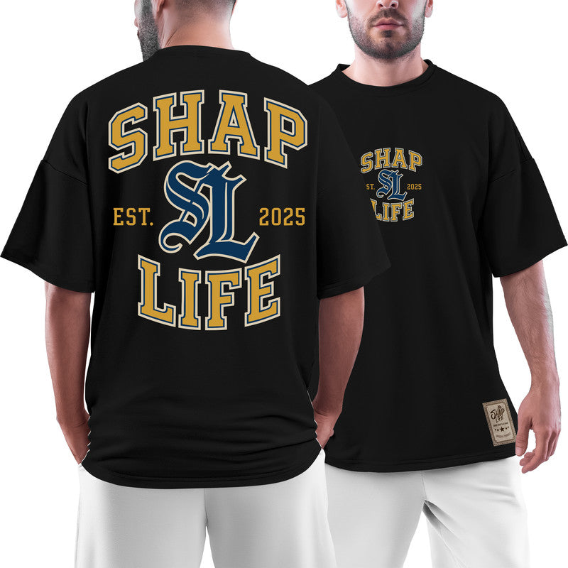 Camiseta Oversized Shap Life Old School Blue - 3778