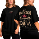 Camiseta Oversized Shap Life De Princesa só a Dieta - 3835
