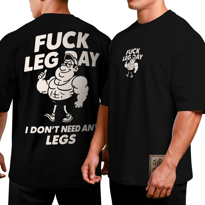 Camiseta Oversized Shap Life F*ck Leg Day 2 - 3833