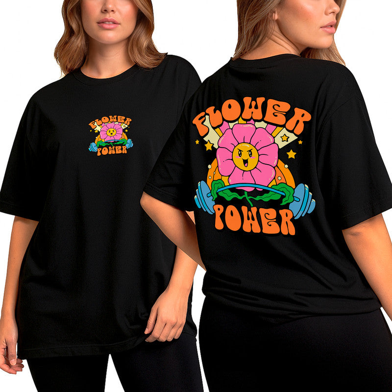Camiseta Oversized Shap Life Flower Power - 3825