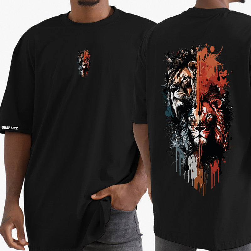Camiseta Oversized Shap Life Lions Of God - 3771