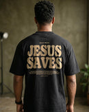 Camiseta Oversized Shap Life Jesus Saves - 3976