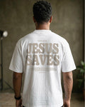 Camiseta Oversized Shap Life Jesus Saves - 3976