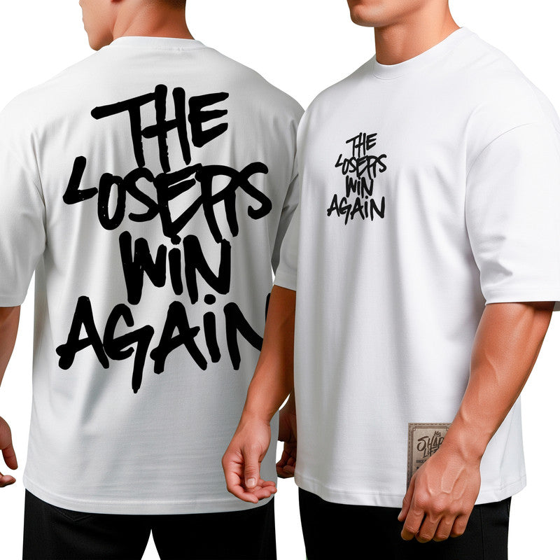 Camiseta Oversized Shap Life The Losers Win Again - 3814