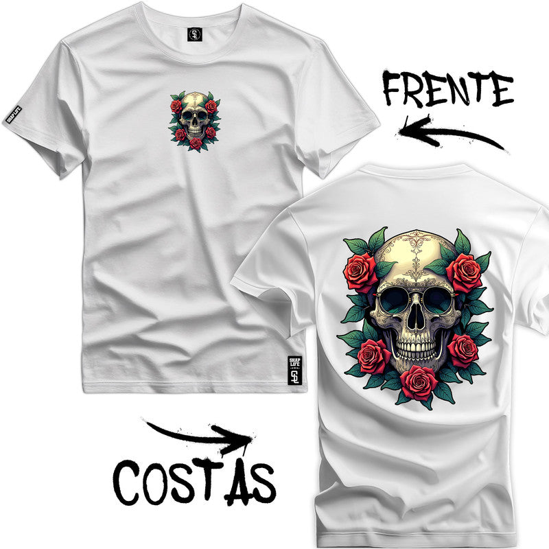 Camiseta Shap Life Skull Roses - 3696
