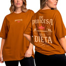 Camiseta Oversized Shap Life De Princesa só a Dieta - 3835
