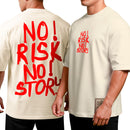 Camiseta Oversized Shap Life No Risk No Story - 3815