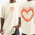 Camiseta Shap Life Oversized Fire Heart - 3413