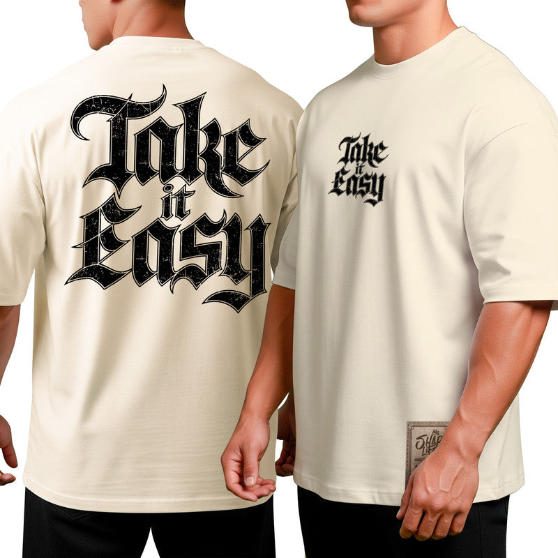 Camiseta Oversized Shap Life Take It Easy - 3816
