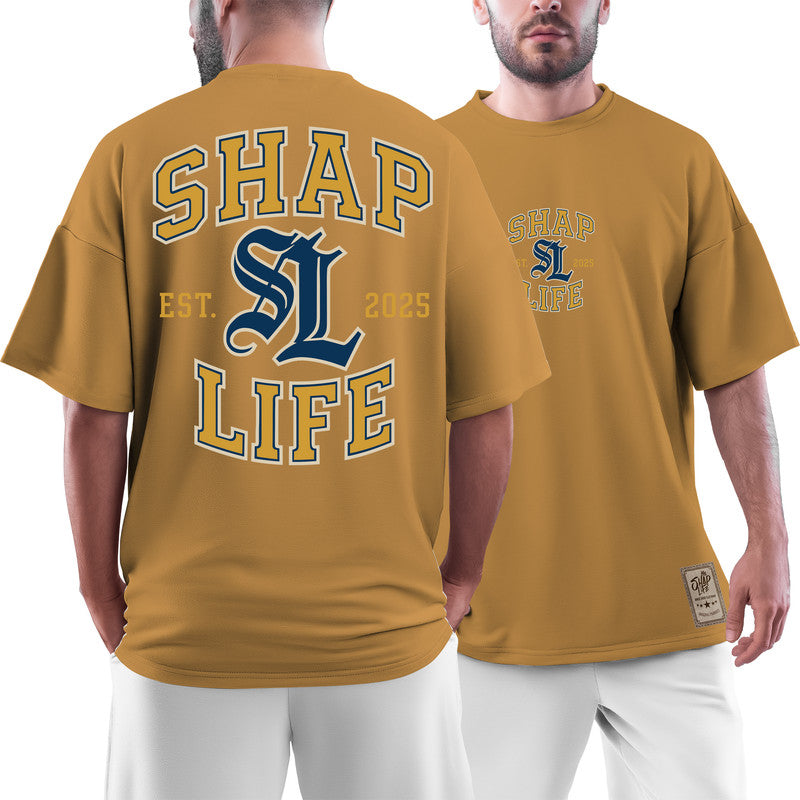 Camiseta Oversized Shap Life Old School Blue - 3778
