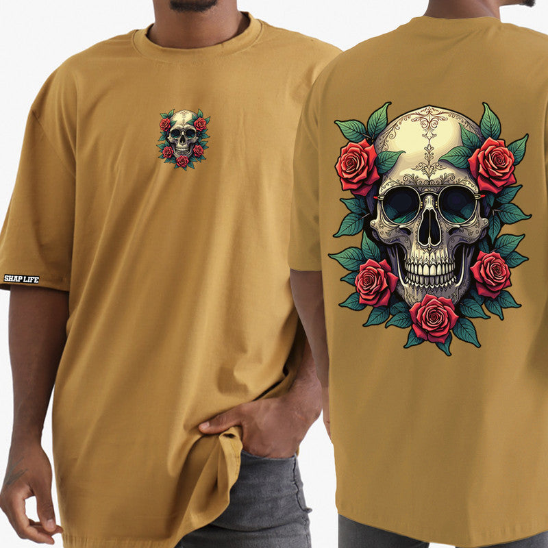 Camiseta Shap Life Oversized Skull Roses - 3696