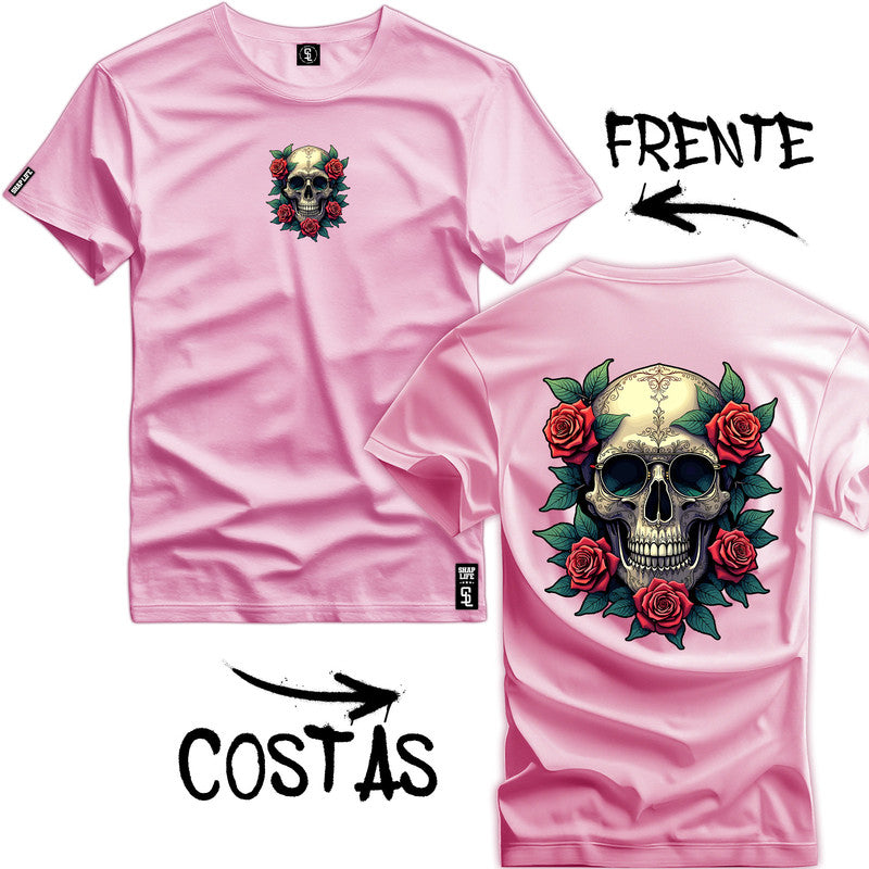 Camiseta Shap Life Skull Roses - 3696