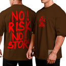 Camiseta Oversized Shap Life No Risk No Story - 3815