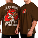 Camiseta Oversized Shap Life Braço Curto Apetite Monstro - 3830