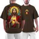 Camiseta Oversized Shap Life Christian Coração de Deus - 3728