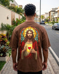 Camiseta Oversized Shap Life Christian Coração de Deus - 3728
