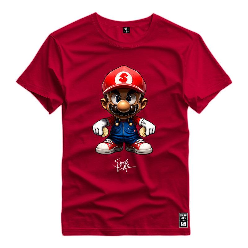 Camiseta Shap Life Mario Vídeo Game - 2789