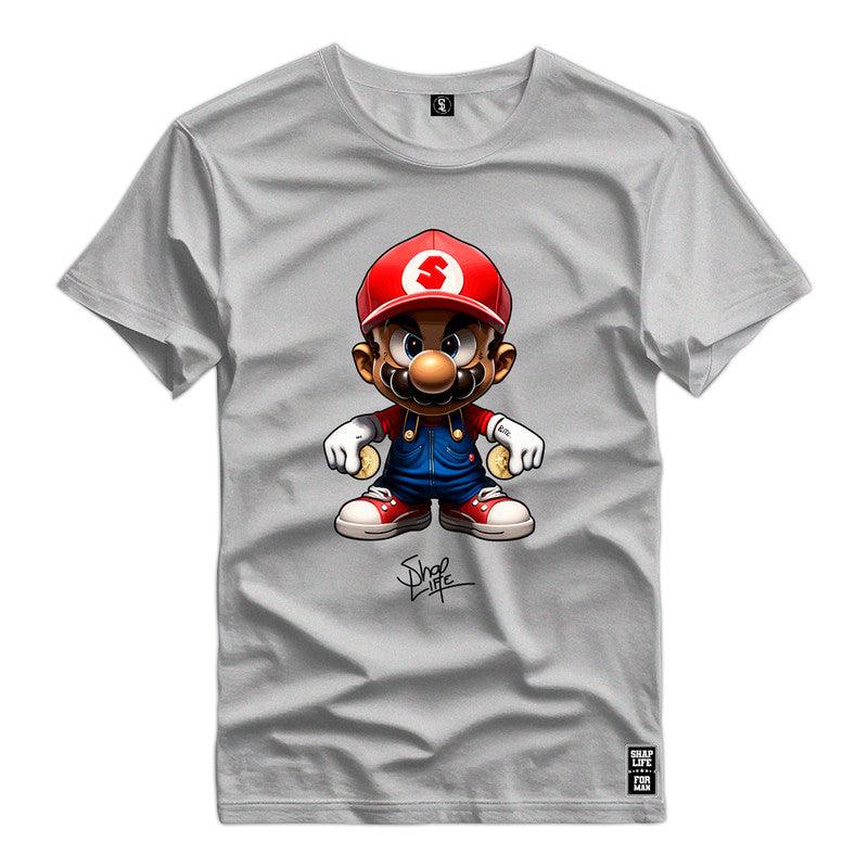 Camiseta Shap Life Mario Vídeo Game - 2789