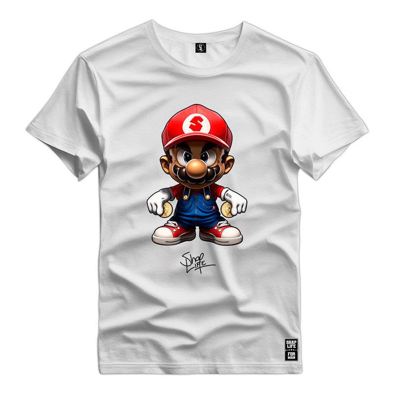 Camiseta Shap Life Mario Vídeo Game - 2789