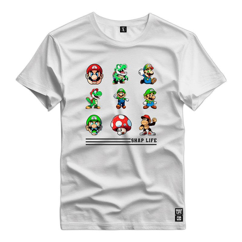 Camiseta Shap Life Mario Vídeo Game - 2795