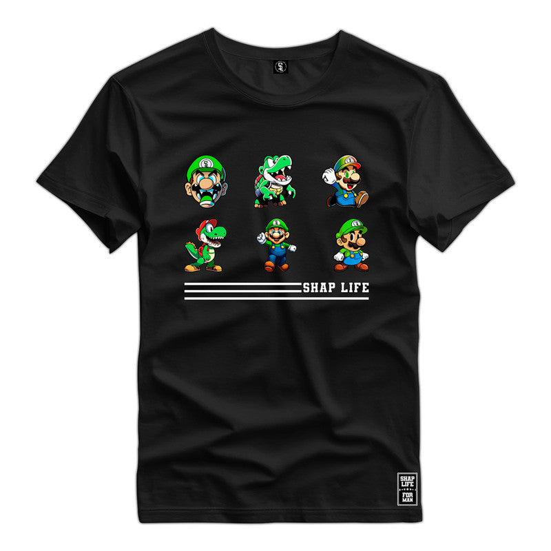 Camiseta Shap Life Mario Vídeo Game - 2796