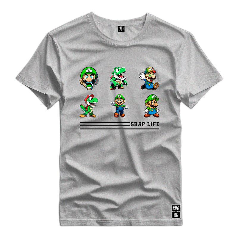 Camiseta Shap Life Mario Vídeo Game - 2796