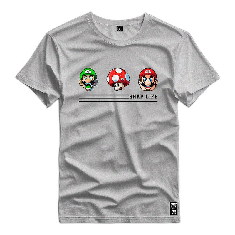 Camiseta Shap Life Mario Vídeo Game - 2797