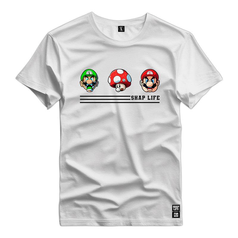 Camiseta Shap Life Mario Vídeo Game - 2797