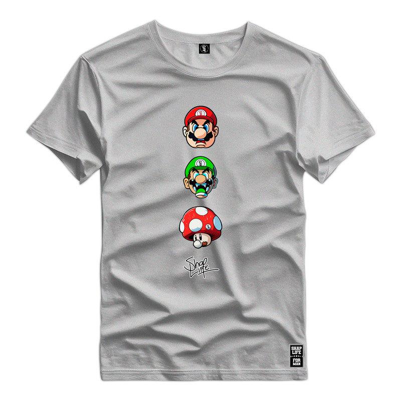 Camiseta Shap Life Mario Vídeo Game - 2799
