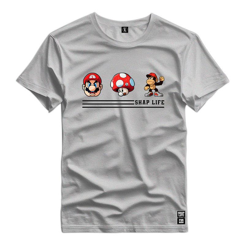 Camiseta Shap Life Mario Vídeo Game - 2800