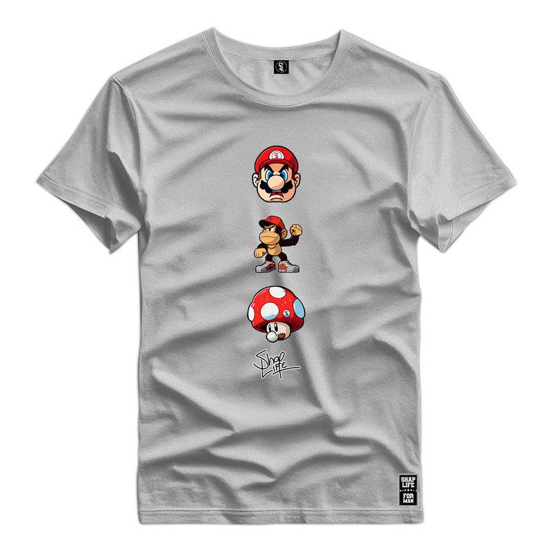 Camiseta Shap Life Mario Vídeo Game - 2801