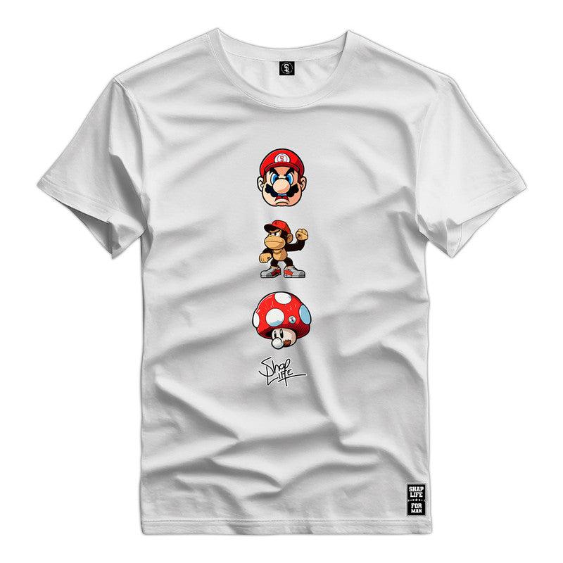 Camiseta Shap Life Mario Vídeo Game - 2801
