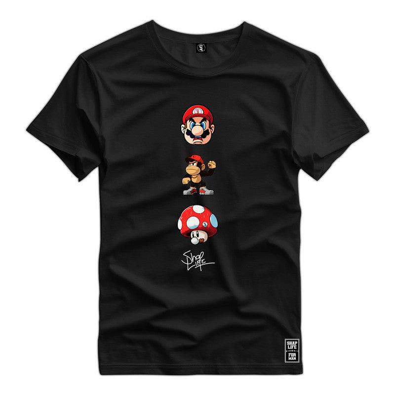 Camiseta Shap Life Mario Vídeo Game - 2801