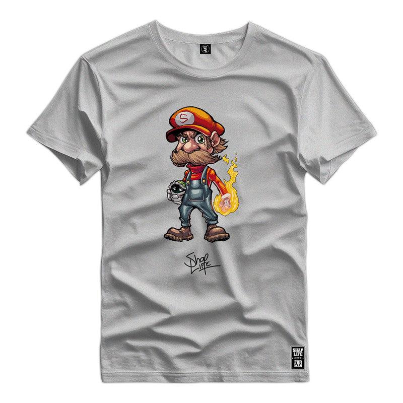 Camiseta Shap Life Mario Vídeo Game - 2864