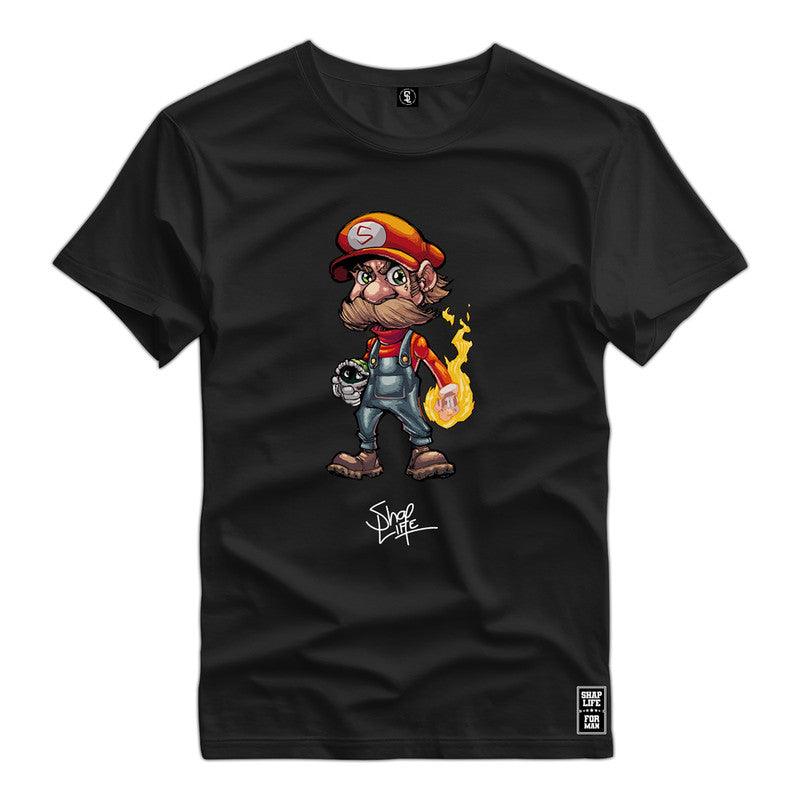 Camiseta Shap Life Mario Vídeo Game - 2864