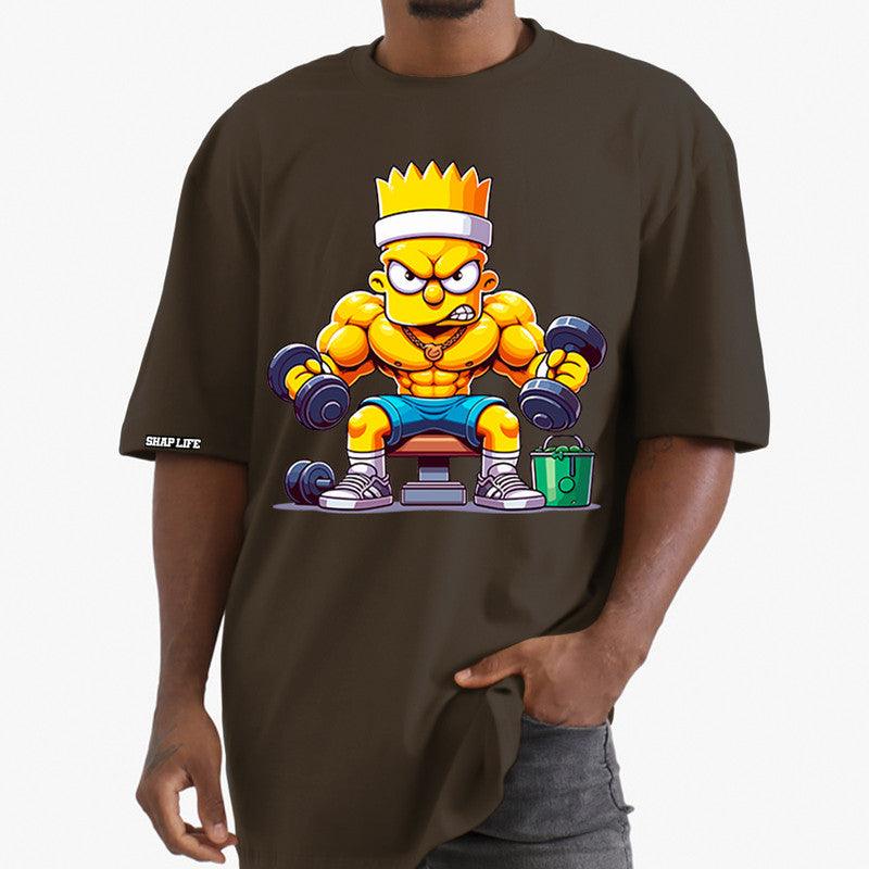 Camiseta Shap Life Oversized Bart Simpson - 3419