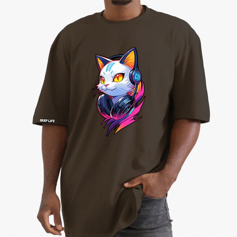 Camiseta Shap Life Oversized Cat RGB - 3493