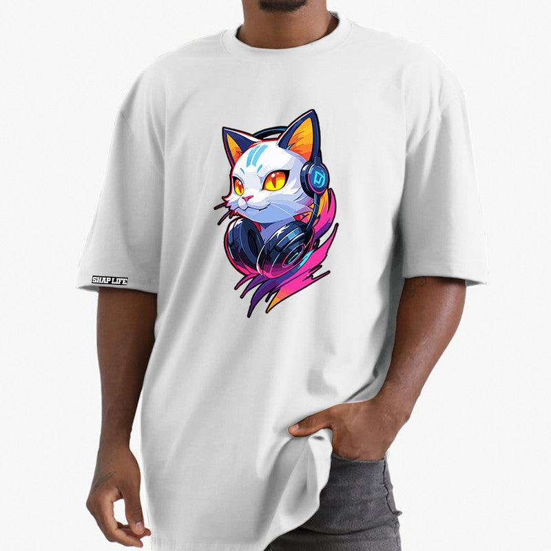 Camiseta Shap Life Oversized Cat RGB - 3493