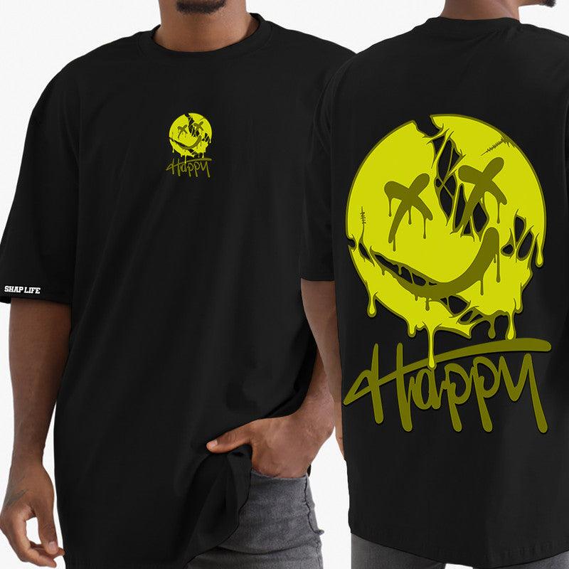 Camiseta Shap Life Oversized Emoji Happy - 3340