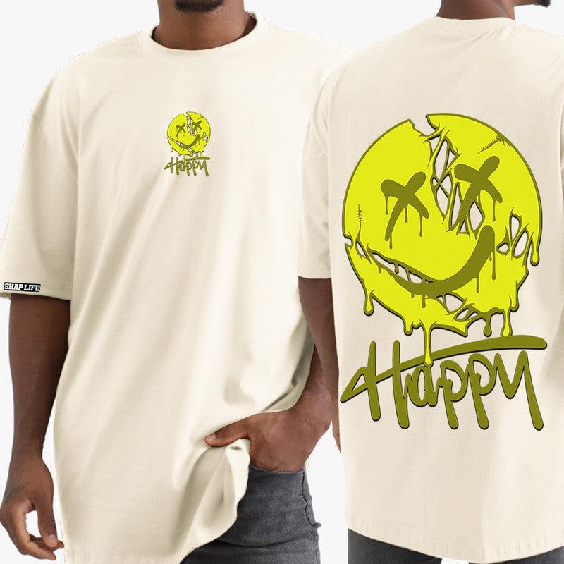 Camiseta Shap Life Oversized Emoji Happy - 3340