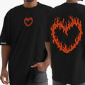 Camiseta Shap Life Oversized Fire Heart - 3413