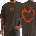 Camiseta Shap Life Oversized Fire Heart - 3413