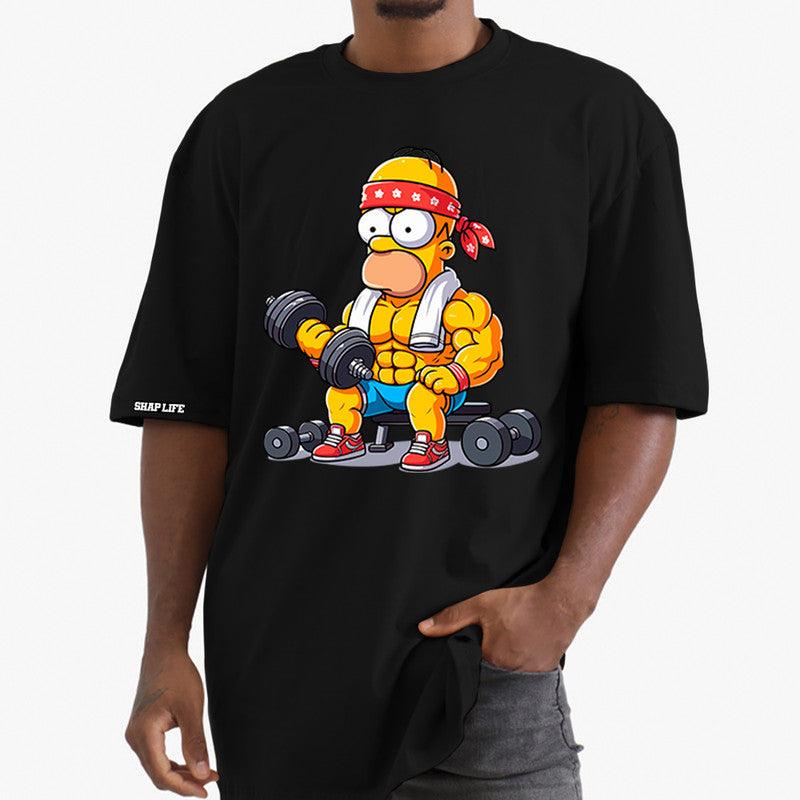 Camiseta Shap Life Oversized Homer Simpson - 3418