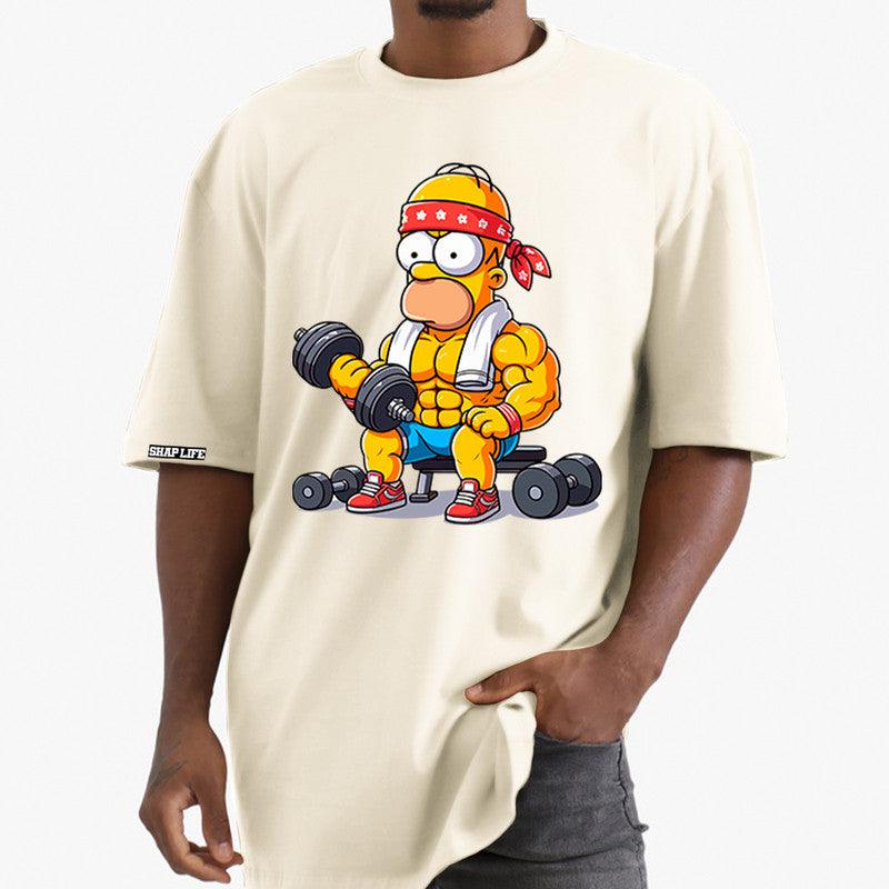 Camiseta Shap Life Oversized Homer Simpson - 3418
