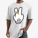 Camiseta Shap Life Oversized Mão Mickey Paz - 3350