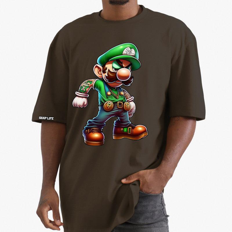 Camiseta Shap Life Oversized Márcio verde Gangster - 3352