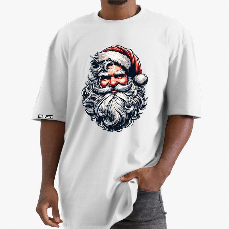 Camiseta Shap Life Oversized Papai Noel Barba Branca - 3477