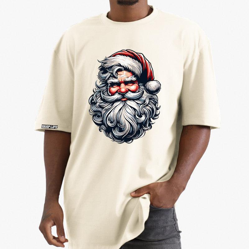Camiseta Shap Life Oversized Papai Noel Barba Branca - 3477