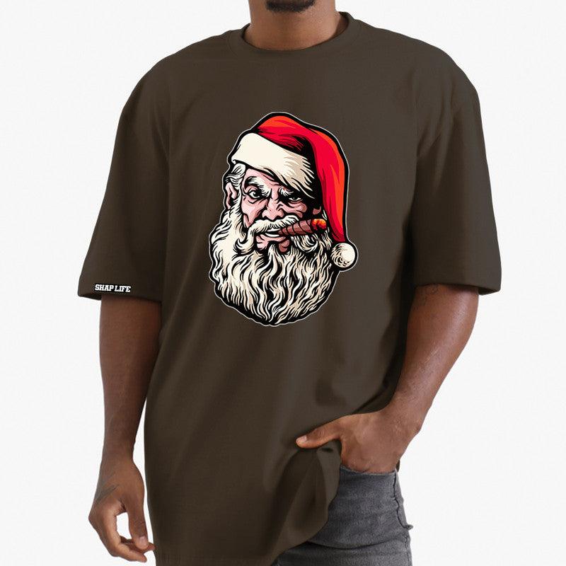 Camiseta Shap Life Oversized Papai Noel Charuto - 3479