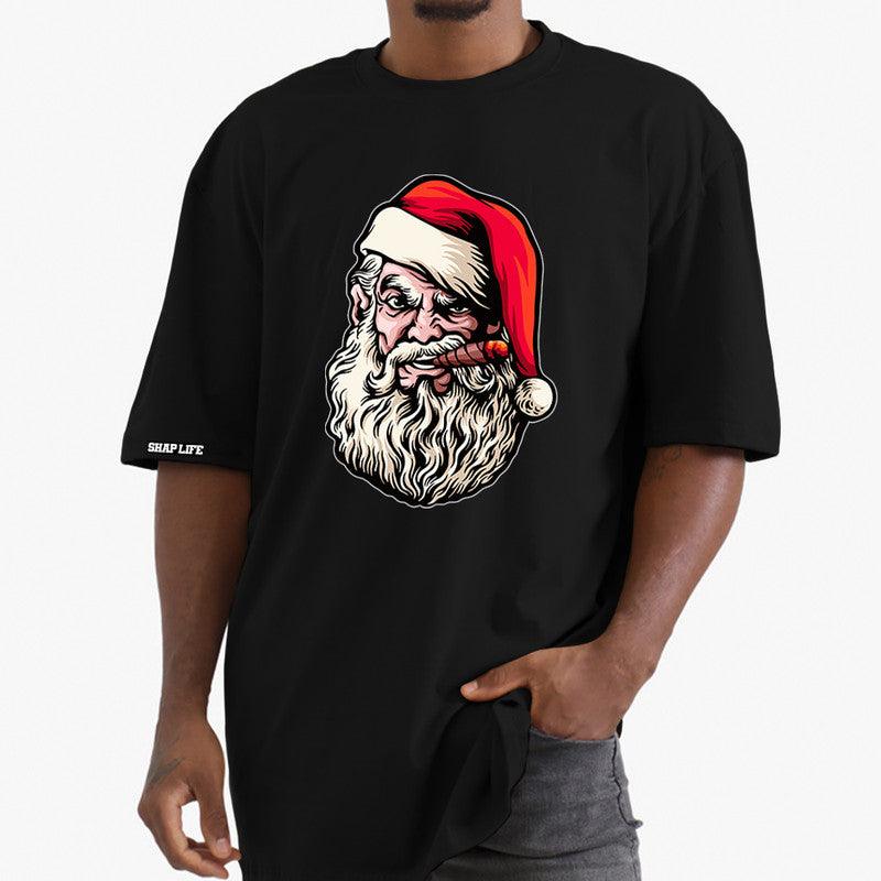Camiseta Shap Life Oversized Papai Noel Charuto - 3479
